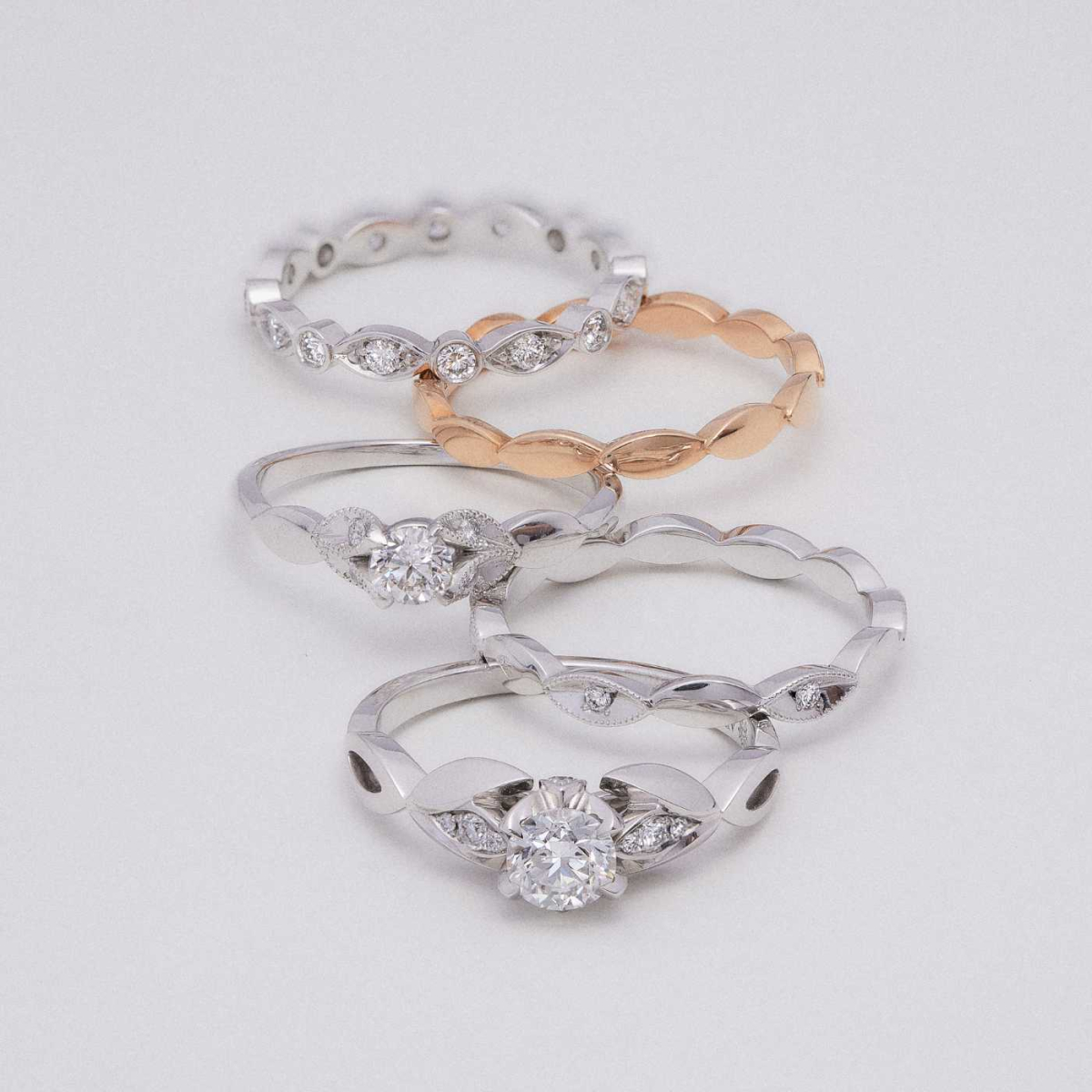 Bague Alliance En Or 18 Carats Avec Diamants - 0,45 Ct - Style éternité (Occasion)