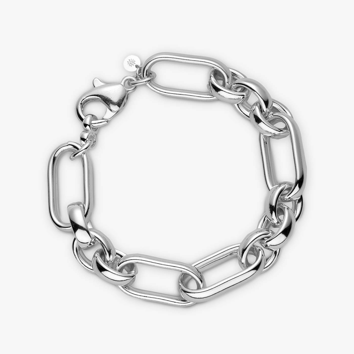 Bracelet Jonc Martelé en Argent Massif 925 Fait Main pour Homme - Lugo