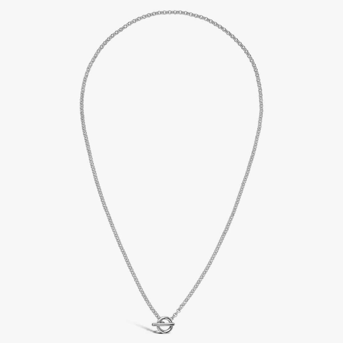 Chaîne En Argent Massif - Maille Jaseron, 40 Cm, 3,25 Grammes - Occasion, Sautoir Argenté