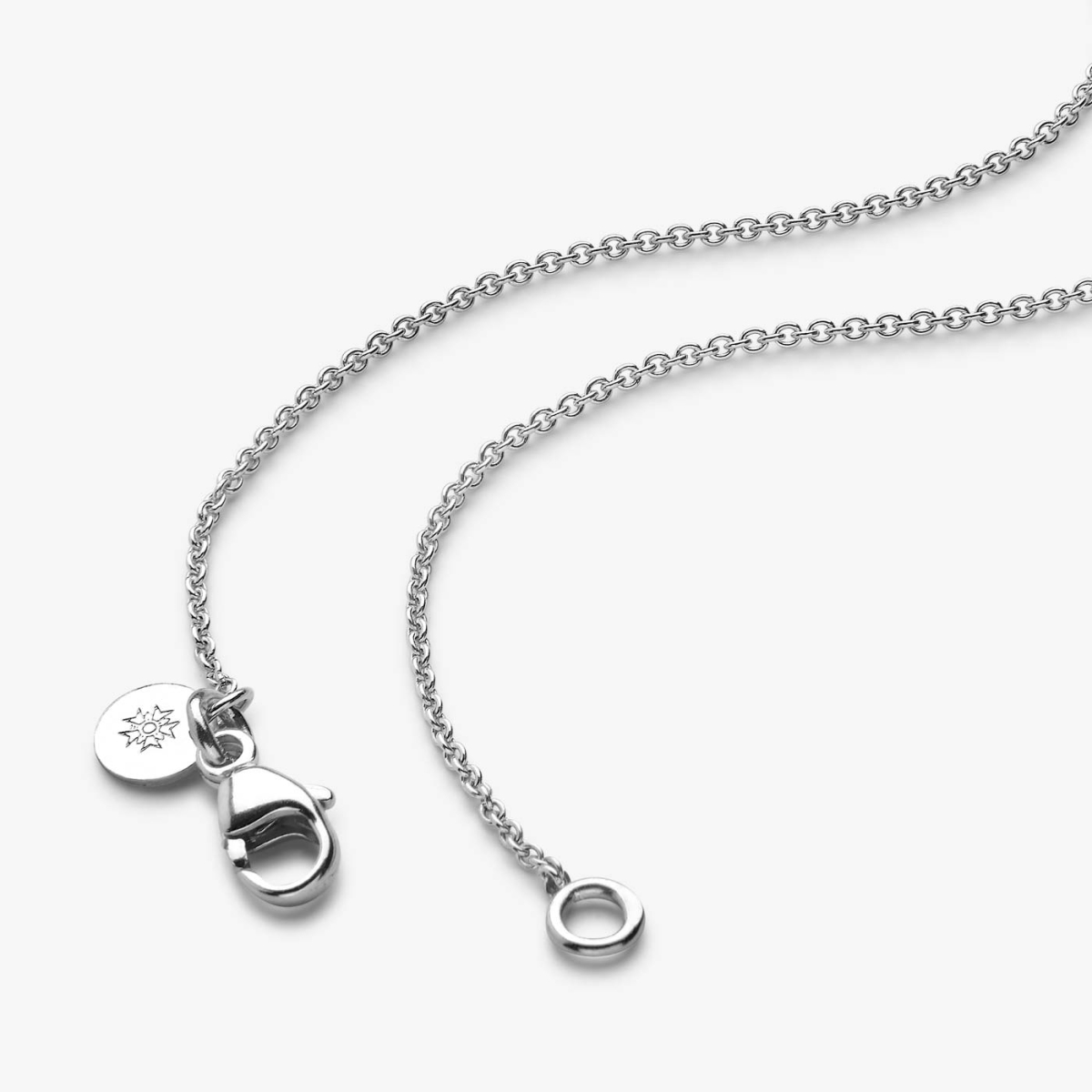 Chaîne En Argent Massif 45 Cm - 16,90 G - Fermoir Solide - Occasion Bon état