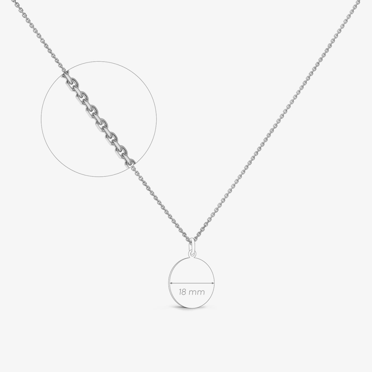 Chaîne En Argent Massif TOULHOAT 45 Cm - Fine, Blanche, Taille 1, Neuf Avec étiquettes, Bijou élégant Et Intemporel