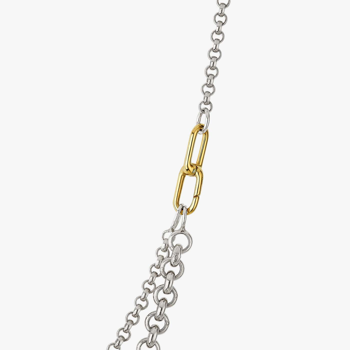 Collier Plastron 3 Rangs – Acier Inoxydable – Tons Doré Et Argenté – Longueur Ajustable