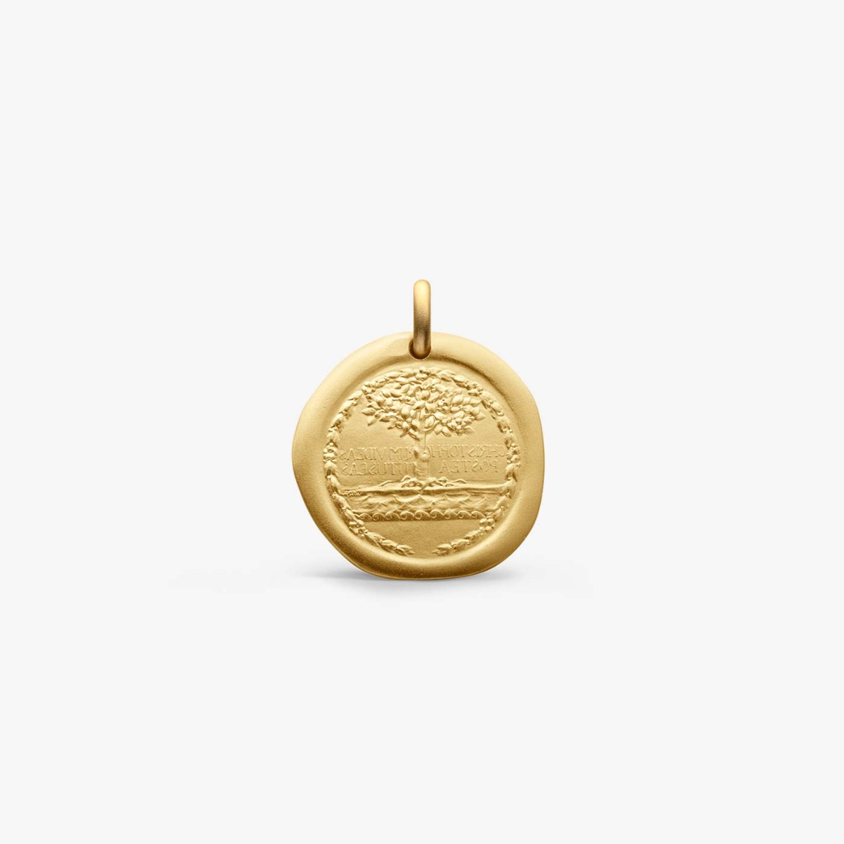 Médaille Religieuse Saint Christophe – Métal Doré – Murat – "Pars Confiant"