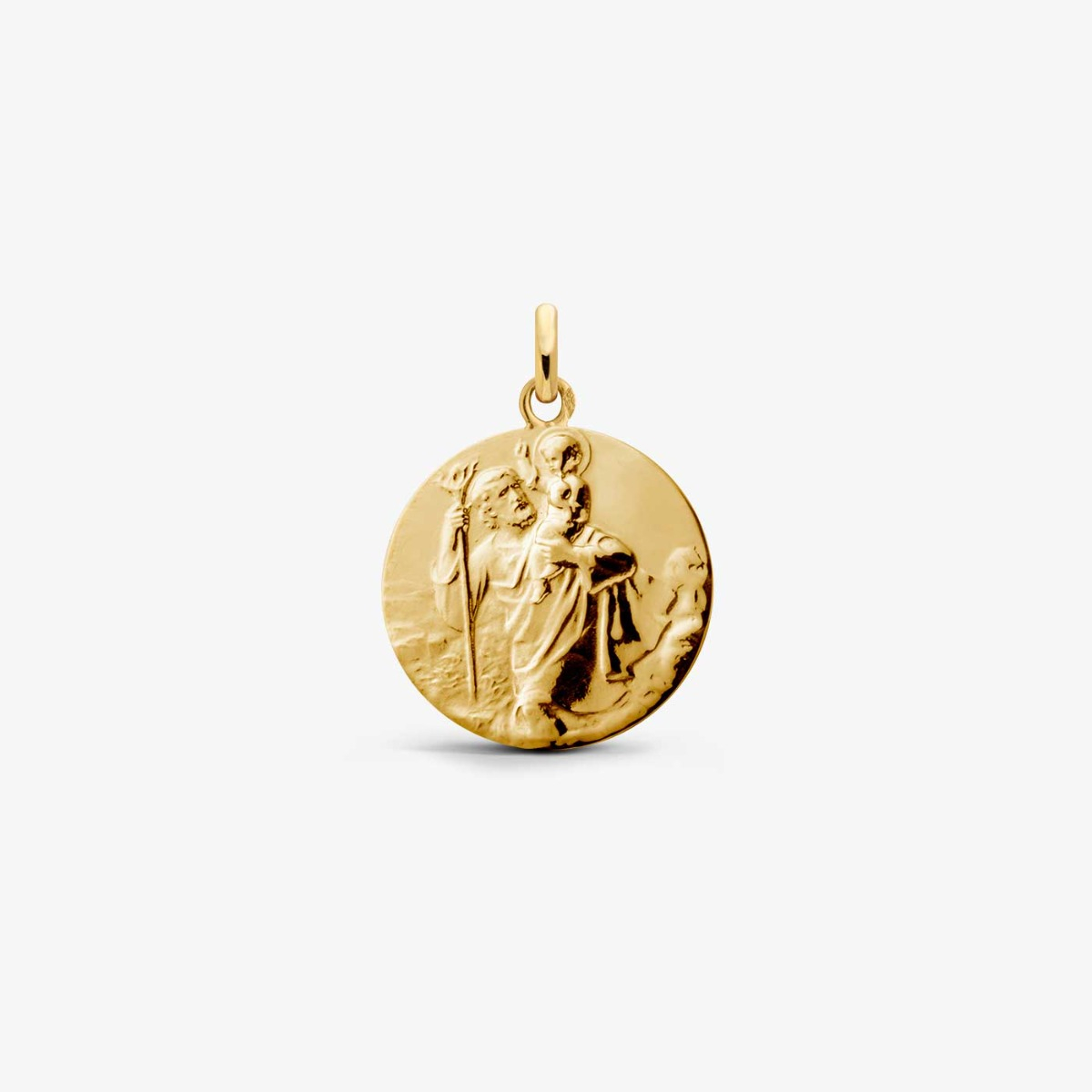 Médaille De Saint Christophe En Or 18 Carats - Bijou Occasion En Parfait état