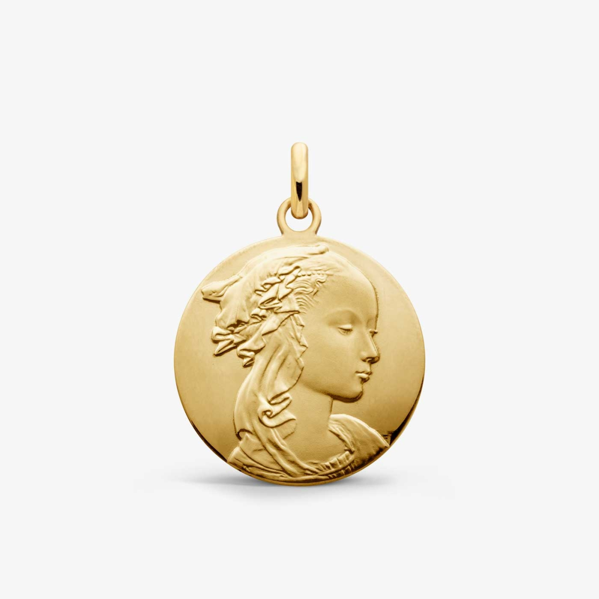 Pendentif Vierge Arthus Bertrand En Or 18 Carats 3.2g, Occasion, Avec écrin