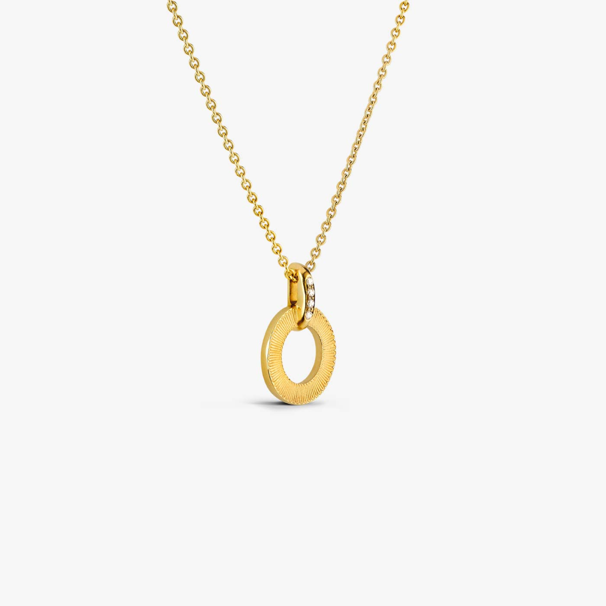 Broche Ou Pendentif Arc En Or Jaune 14 Carats - Modèle Ruban Noué Convertible, Marque Wilson Brothers, Occasion