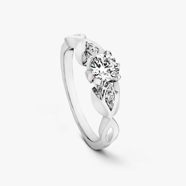 Bague Alliance Or 18 Carats Avec Diamants – 0,45 Ct – 4,11g – Occasion Portée – Style éternité
