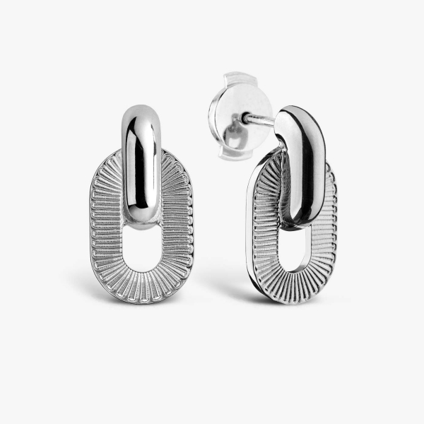 Boutons De Manchette Vintage Argent Sterling 925 – Style Brutaliste Moderniste Années 30-50