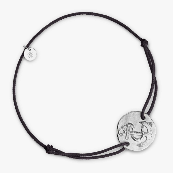 Bracelet Ajustable Argent 925 "Mon Ange" Avec Cordon Bleu - Neuf Avec étiquettes