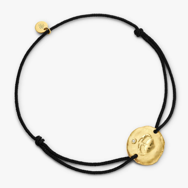 Médaille Astrologique Signe Du Cancer - Ronde En Relief Couleur Or - Occasion - Modèle *4822