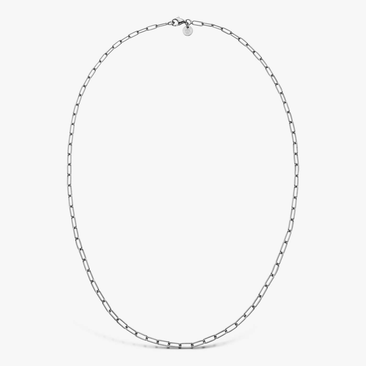 Collier Chaîne Or Blanc, 42 cm, vue collier