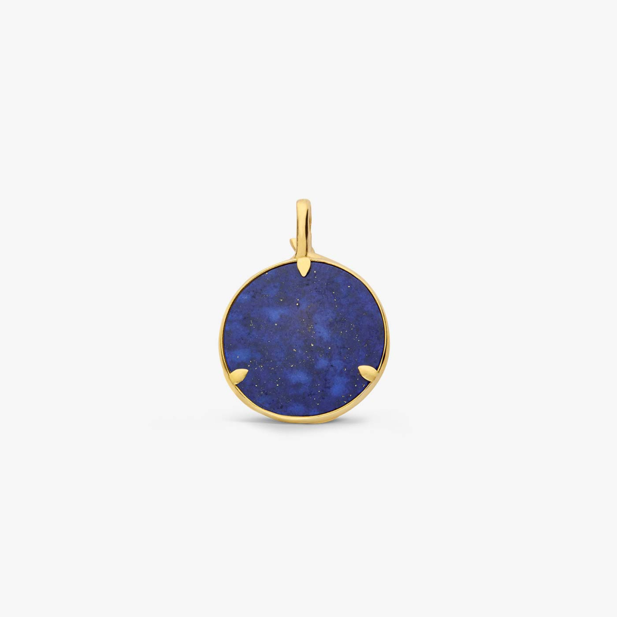 Médaille Or Jaune & Lapis-lazuli Flora, vue revers