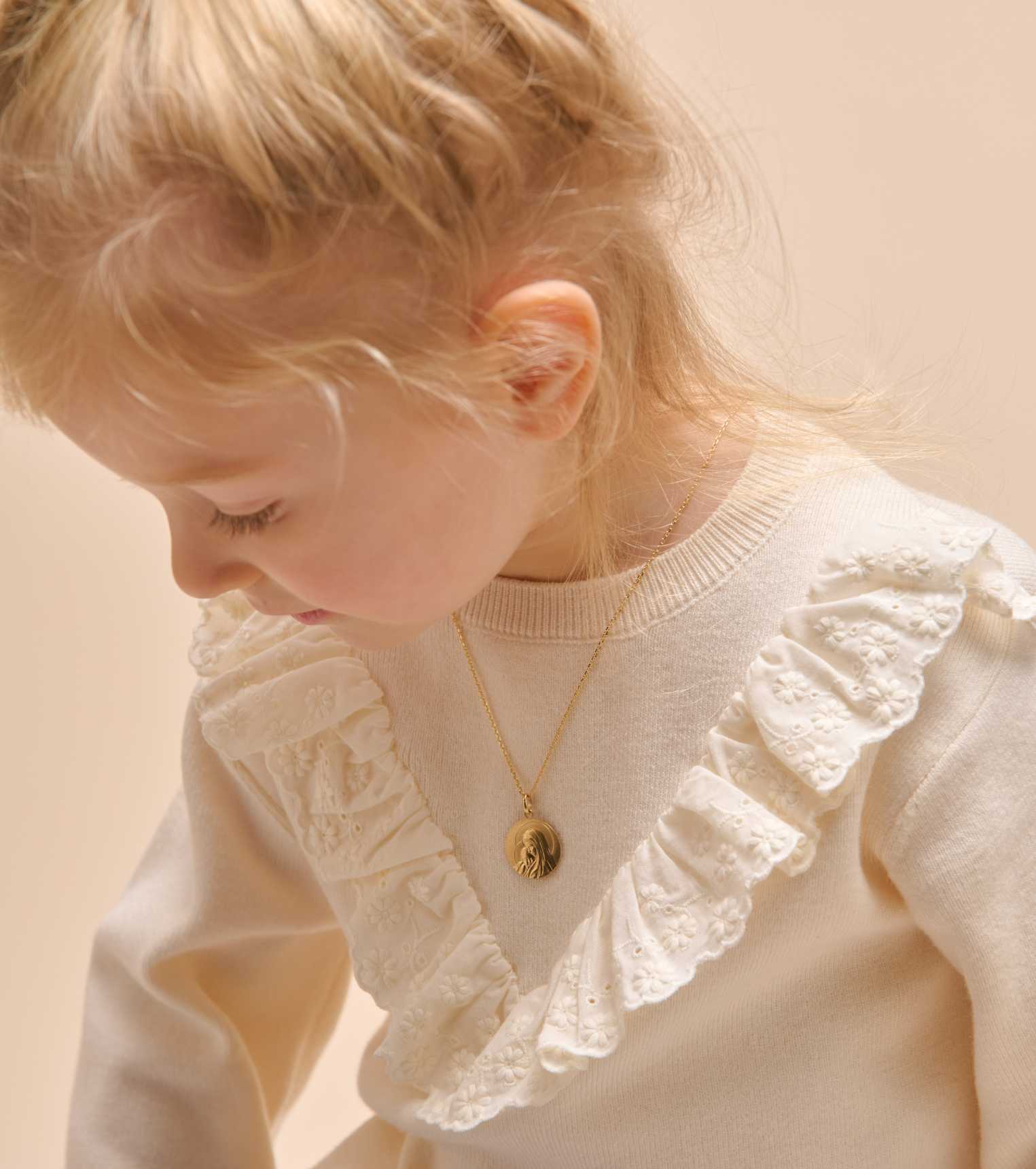 Médaille Baptême Vierge Douce Mère